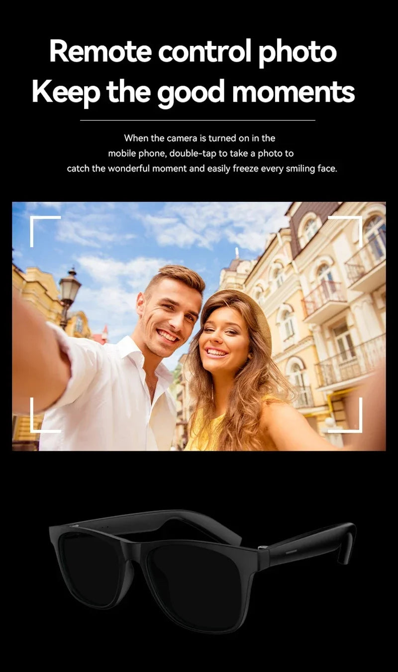 Lenovo AI Smart Glasses – Bluetooth Audio & Voice Assistant