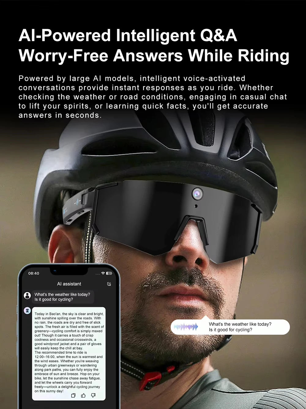 Lenovo M95 AI Smart Glasses Sport