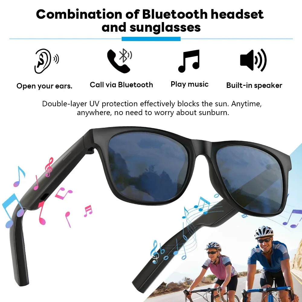 Lenovo AI Smart Glasses – Bluetooth Audio & Voice Assistant