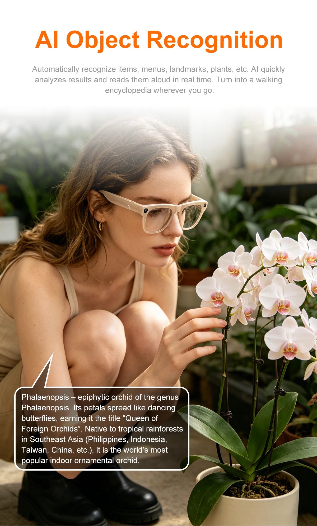 8MP AI Smart Sports Glasses – Camera & Translator