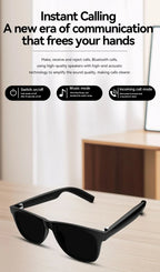 Lenovo AI Smart Glasses – Bluetooth Audio & Voice Assistant