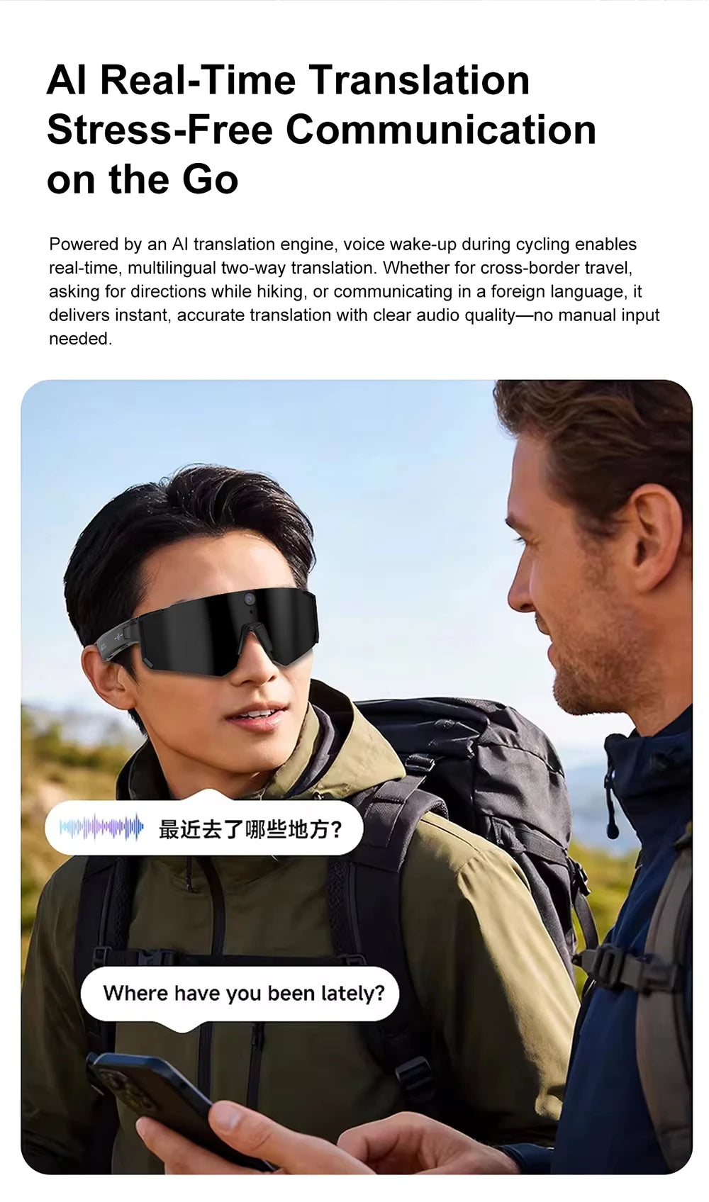 Lenovo M95 AI Smart Glasses Sport