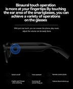 Lenovo AI Smart Glasses – Bluetooth Audio & Voice Assistant