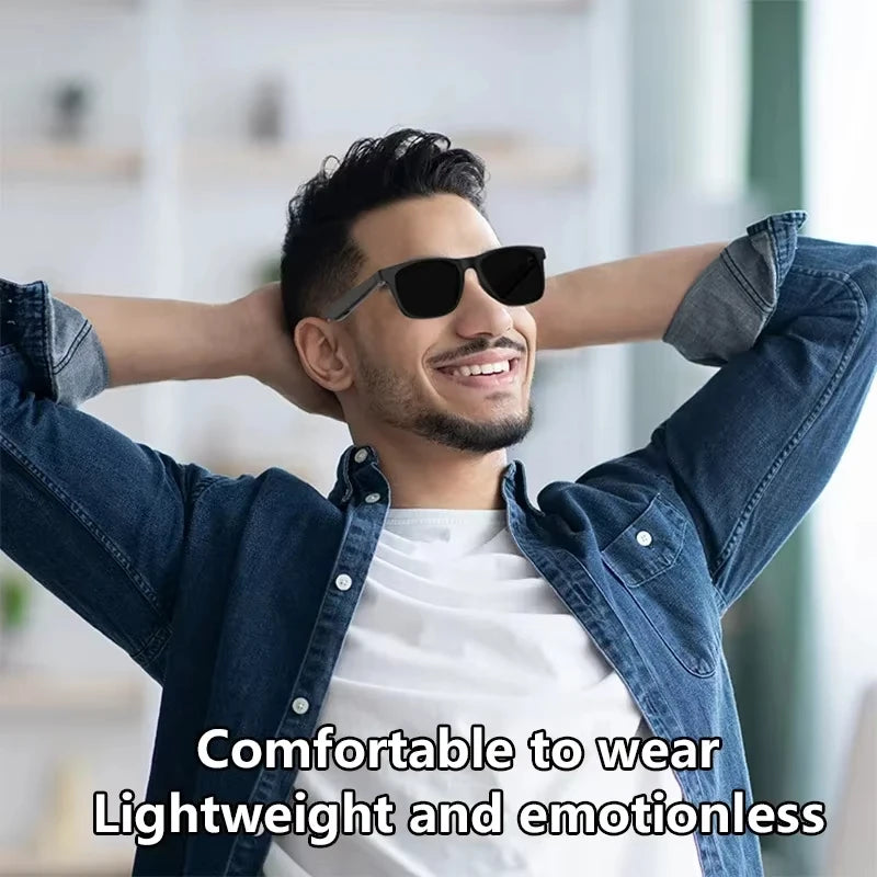 Lenovo AI Smart Glasses – Bluetooth Audio & Voice Assistant