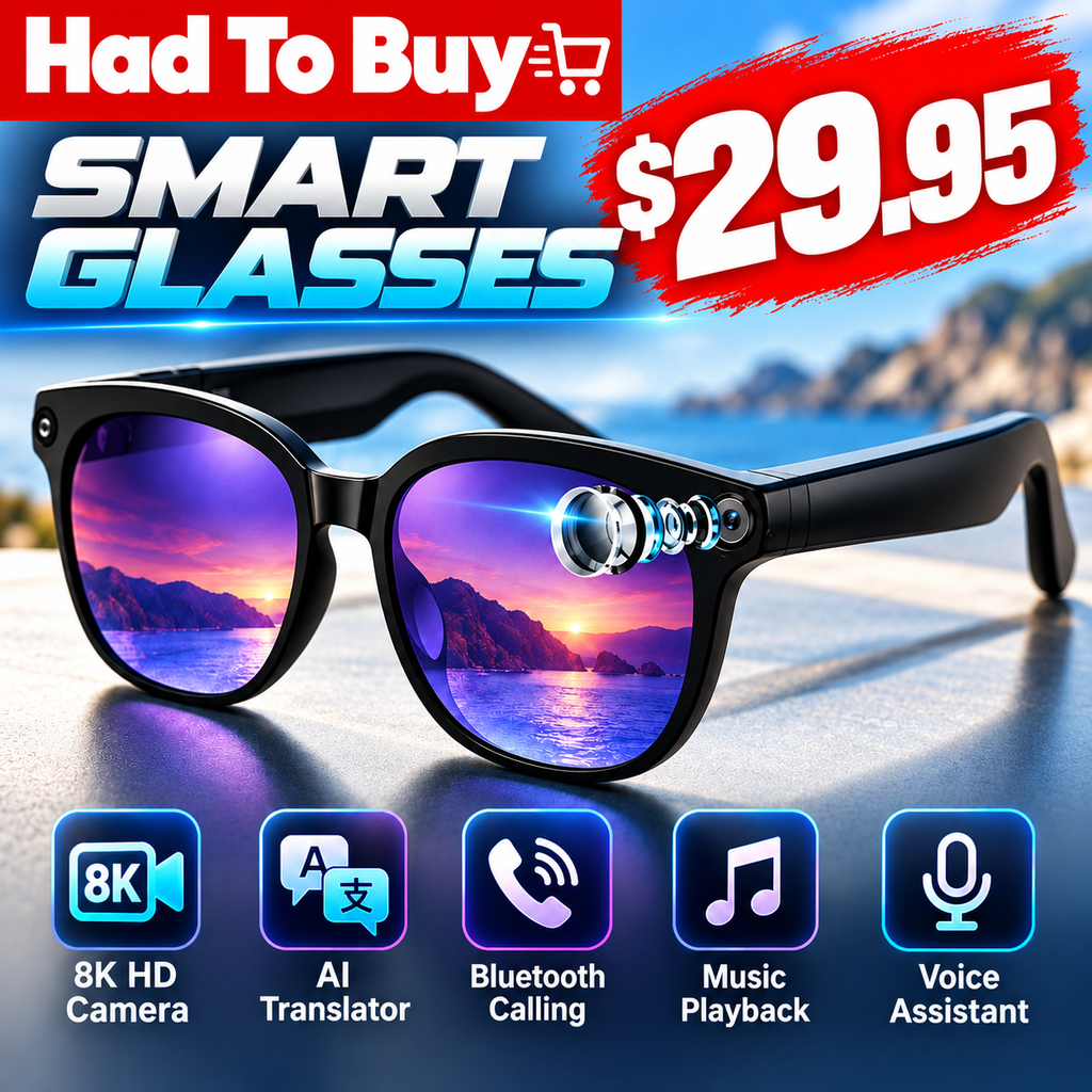 Lenovo XG86 AI Smart Sunglasses – 8MP Camera & AI Translator