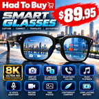 8MP AI Smart Sports Glasses – Camera & Translator